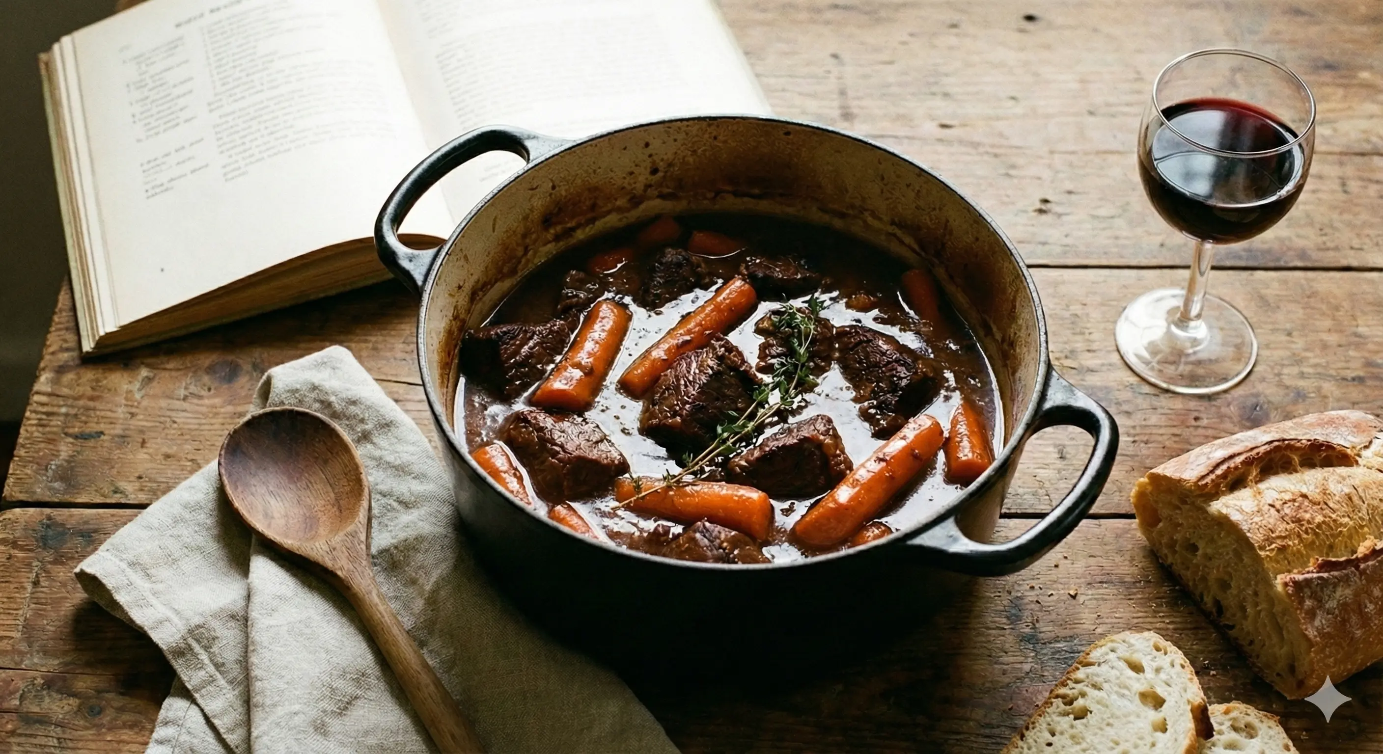 Image de la recette Bœuf braisé aux carottes