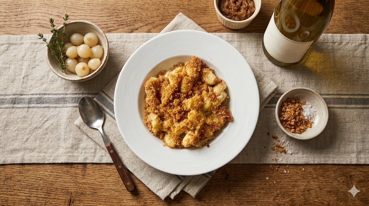 Image de la recette Gnocchis façon soupe à l'oignon