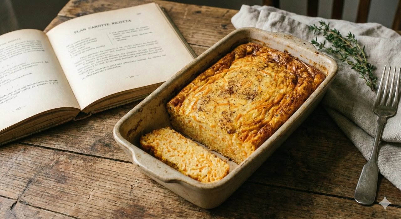 Image de la recette Flan aux carottes et ricotta