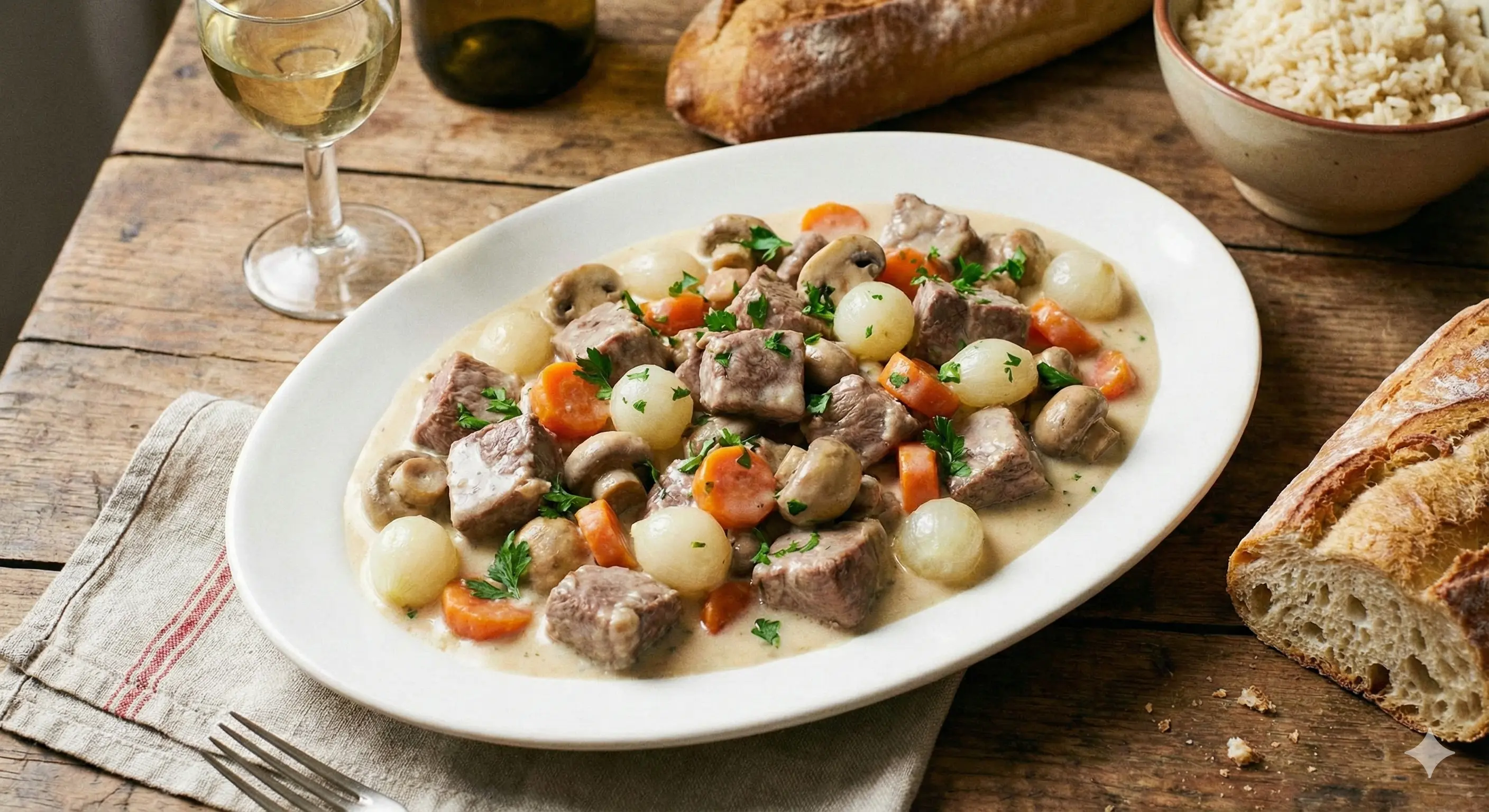 Image de la recette Recette traditionnelle de blanquette de veau