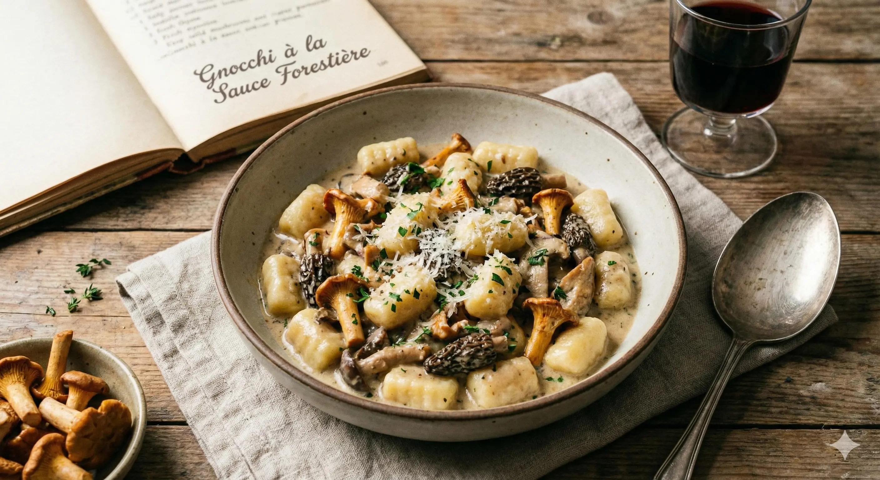 Image de la recette Gnocchis sauce aux champignons