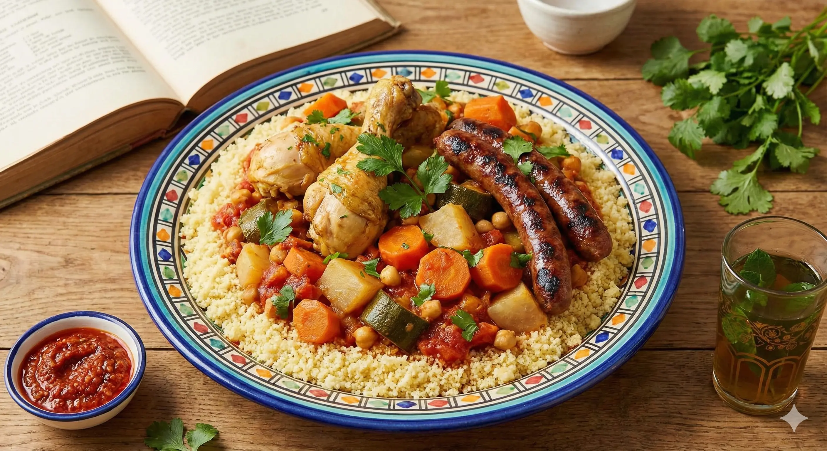 Image de la recette Couscous poulet et merguez simplifié