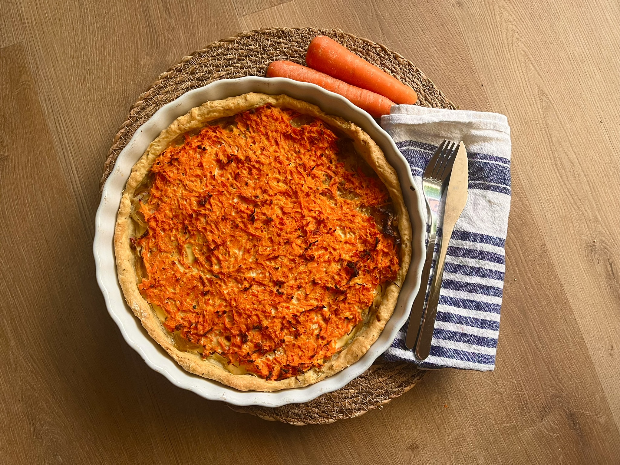Image de la recette Tarte carottes oignons