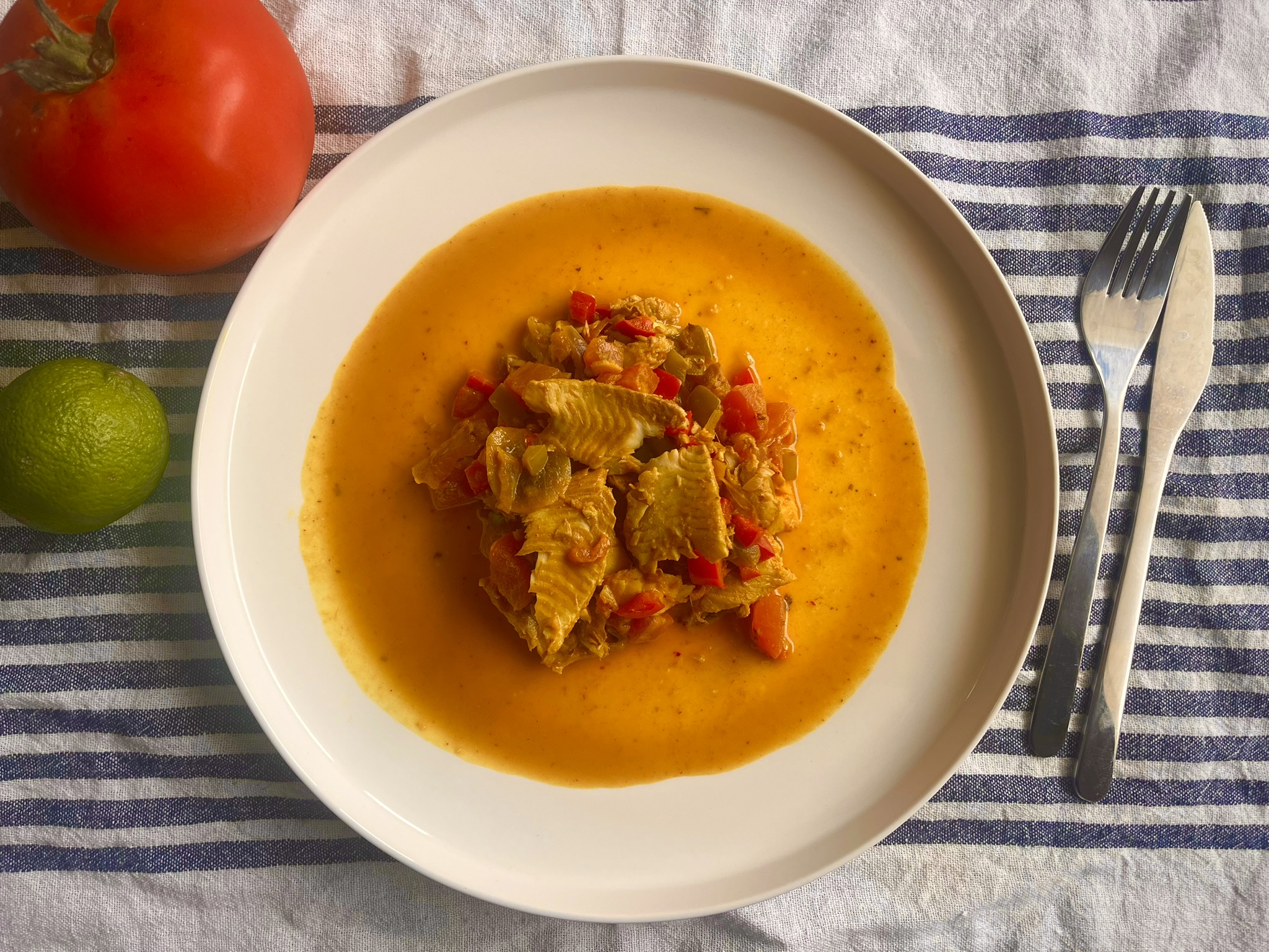 Image de la recette Poisson au curry de Madras au lait de coco