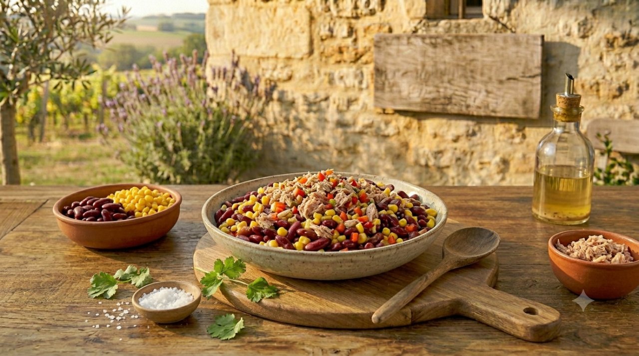 Salade mexicaine haricots rouges & thon