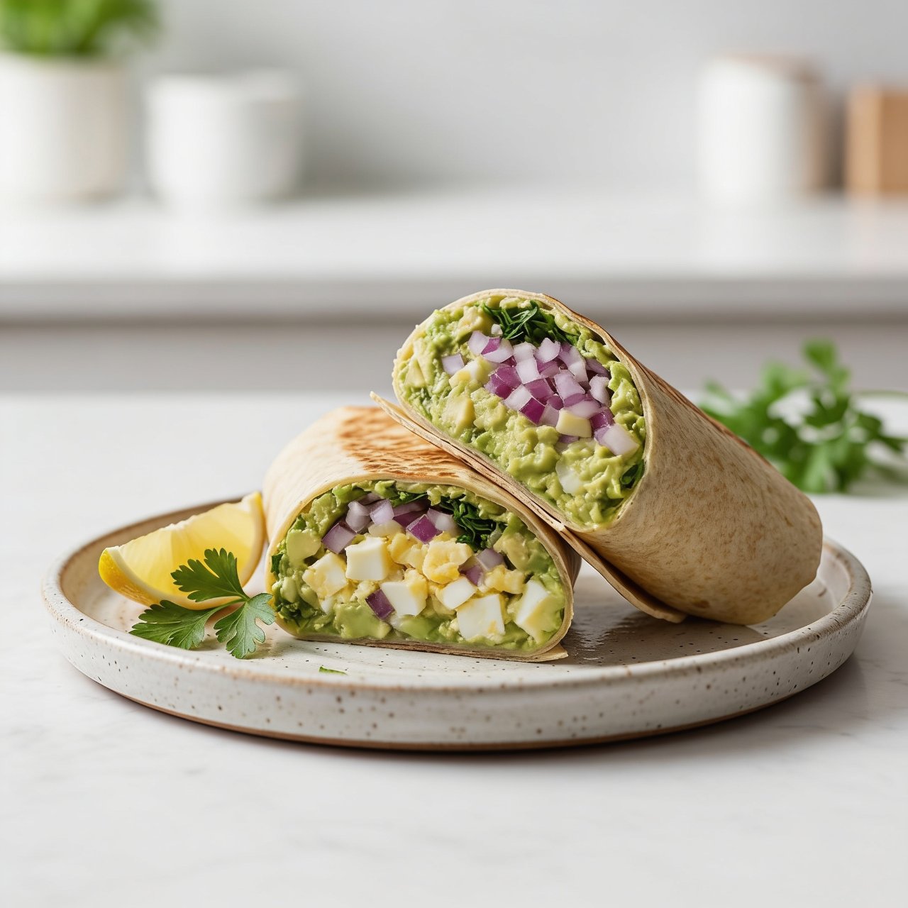 Wraps à l’avocat et aux œufs